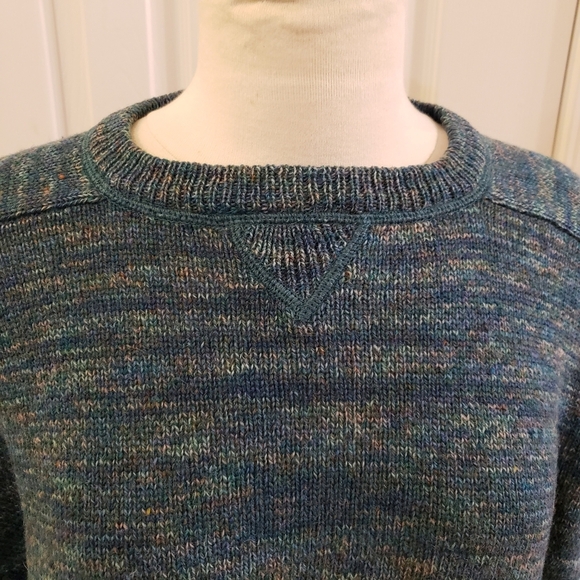 Eddie Bauer 100% wool size Large vintage sweater chunky knit 90s - Picture 2 of 8